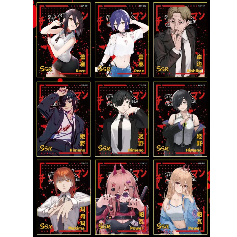 New Chainsaw Man Card Booster Box Collection Girl Party Anime Swimsuit Bikini Feast Hobbies Doujin Games Children Toys And Gift