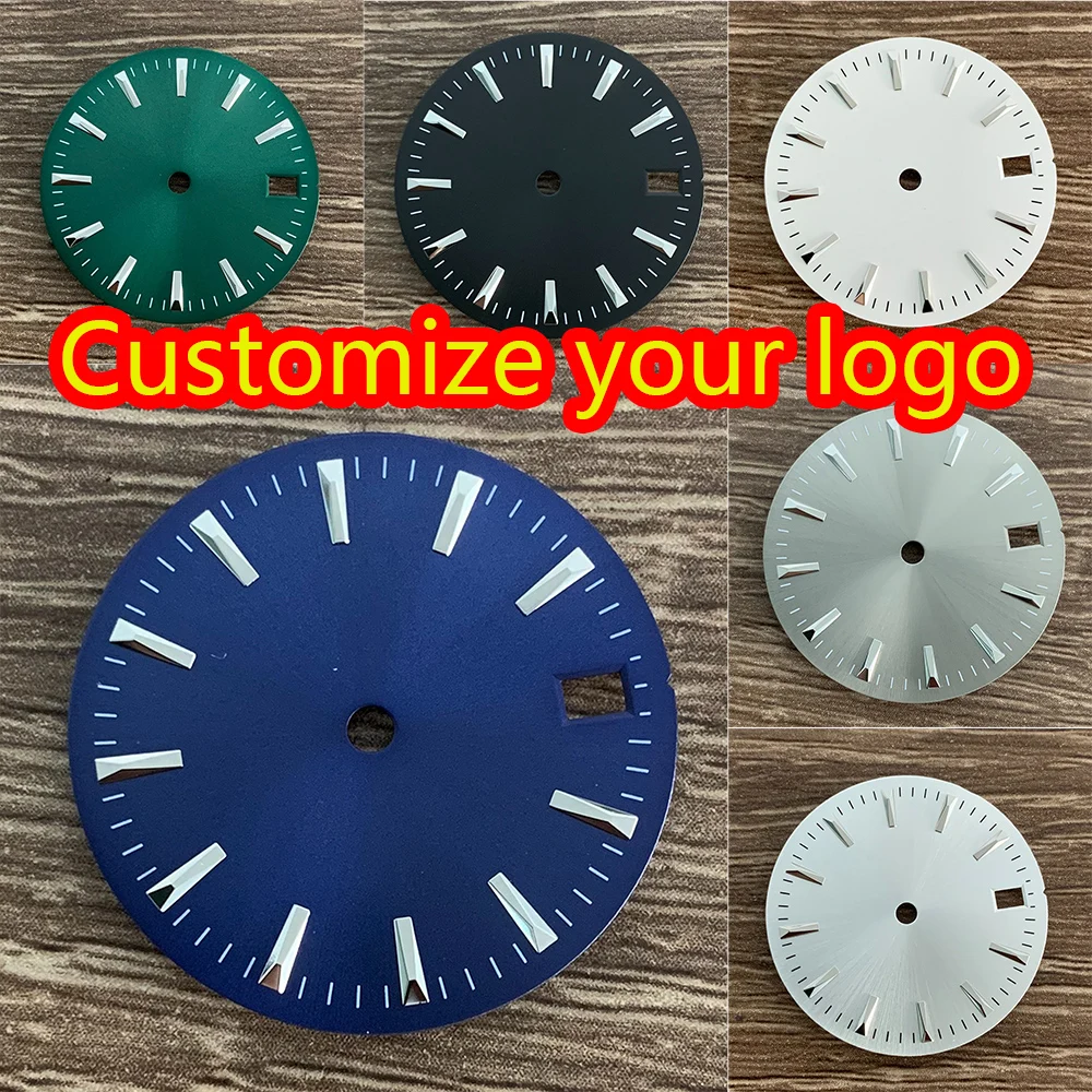 28.5mm Sunrise Texture Dial Non luminous Aseptic Customized Logo Dial Suitable for Customized NH Dial 35/36 Dial Movement Parts