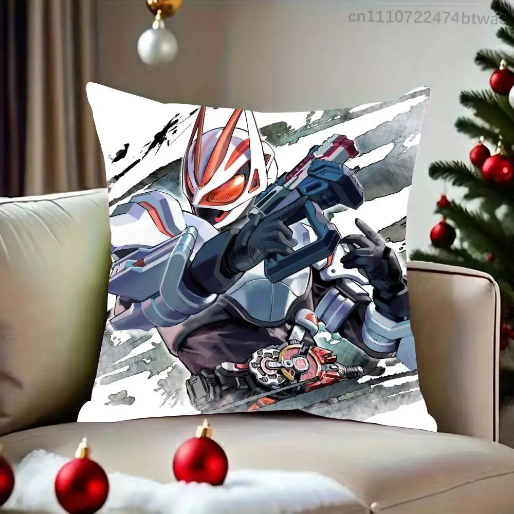 K-Kamen Rider G-Geats Pillow Case For Sofa Bedroom Living Room Plush Cushion Cover Decorations and Protector