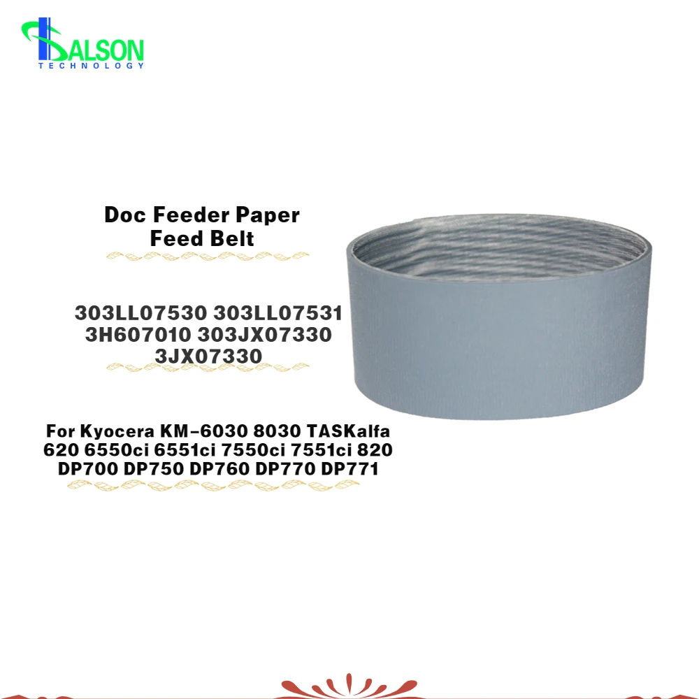 Compatible 303LL07531 Doc Feeder Paper Feed Belt Apply to KM-6030 8030 TASKalfa 620 6550ci 6551ci  Long Life Printer Accessories