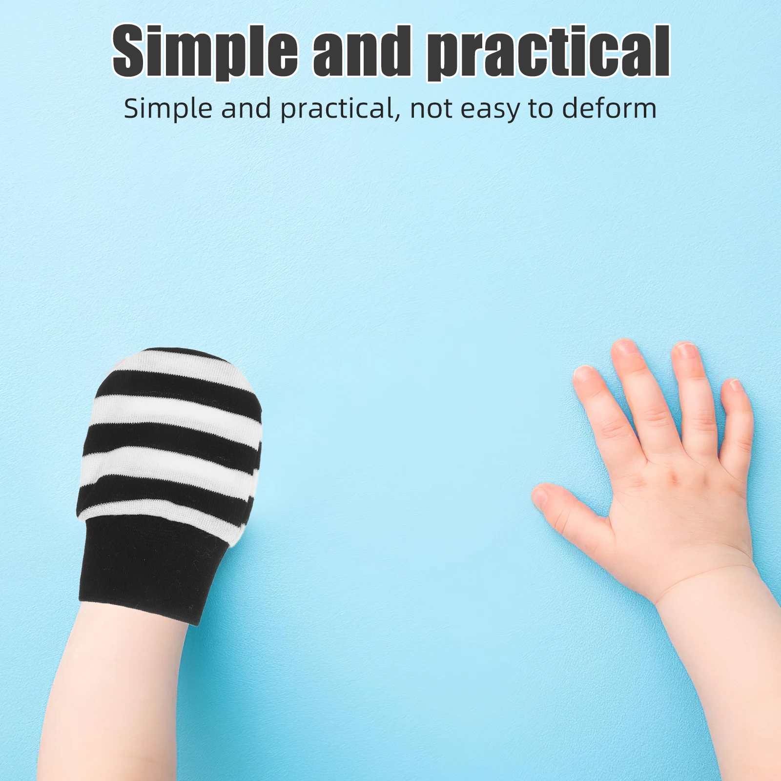 

12 Pairs Newborn Gloves Breathable for Infants Thin Section Cotton Mittens Baby