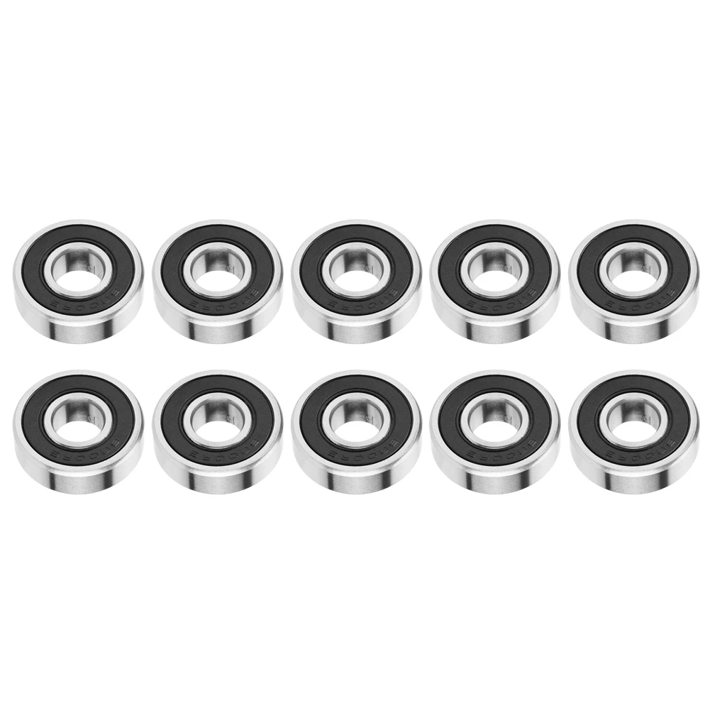 10pcs 6000-2RS Rubber Sealed Deep Groove Ball Bearings 10mm*26mm*8mm