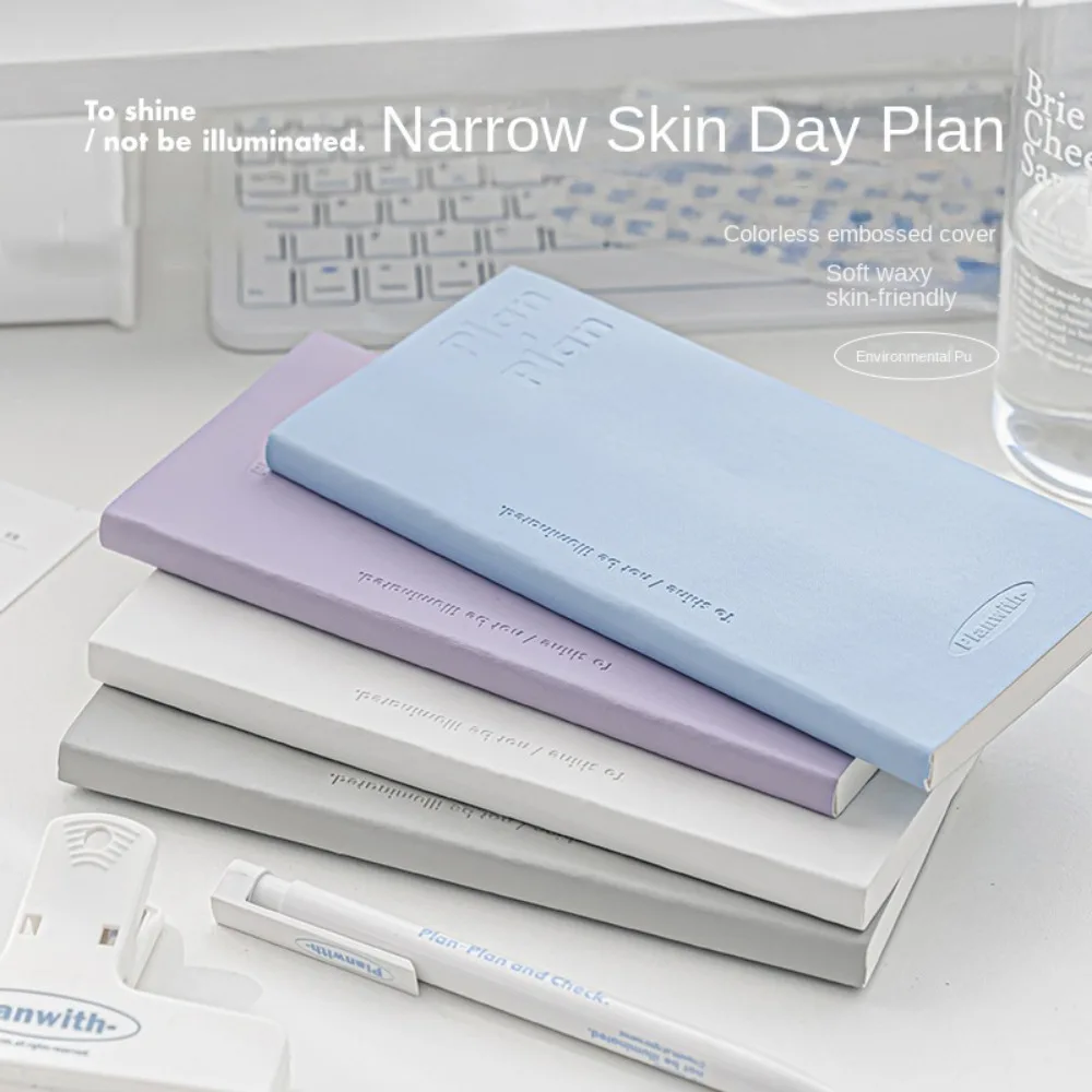 

Stationery Minimalist Strip Shape Notebook Colorful Grid Kawaii Daily Planner Notebook Kawaii Horizontal