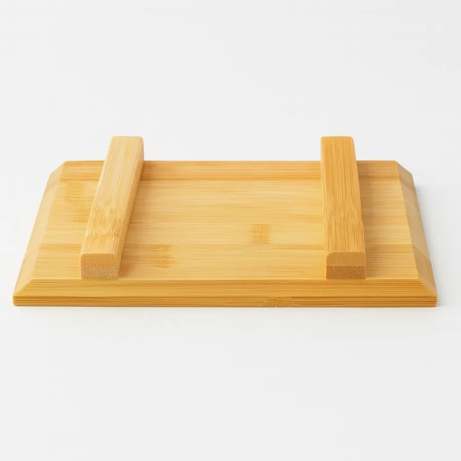 Assiettes à Sushi en bambou japonais, 1956, plateau en forme de Geta, support pour plantes, support pour Vase, 8.25x4.75, paquet de 6
