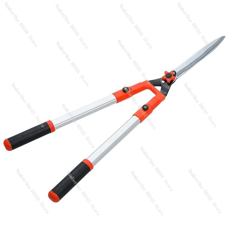 Heavy-Duty Garden Scissors, Hedge Trimmer and Branch Cutter, Large Flower and Plant Pruning Shears, Extended Handle Powerful