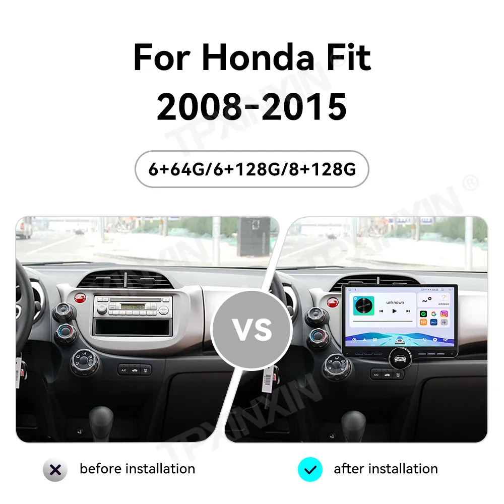 Touch Screen Car Radio For Honda Fit 2008-2015 Android GPS Automotive Multimedia Auto Radio Stereo Receiver Head Unit