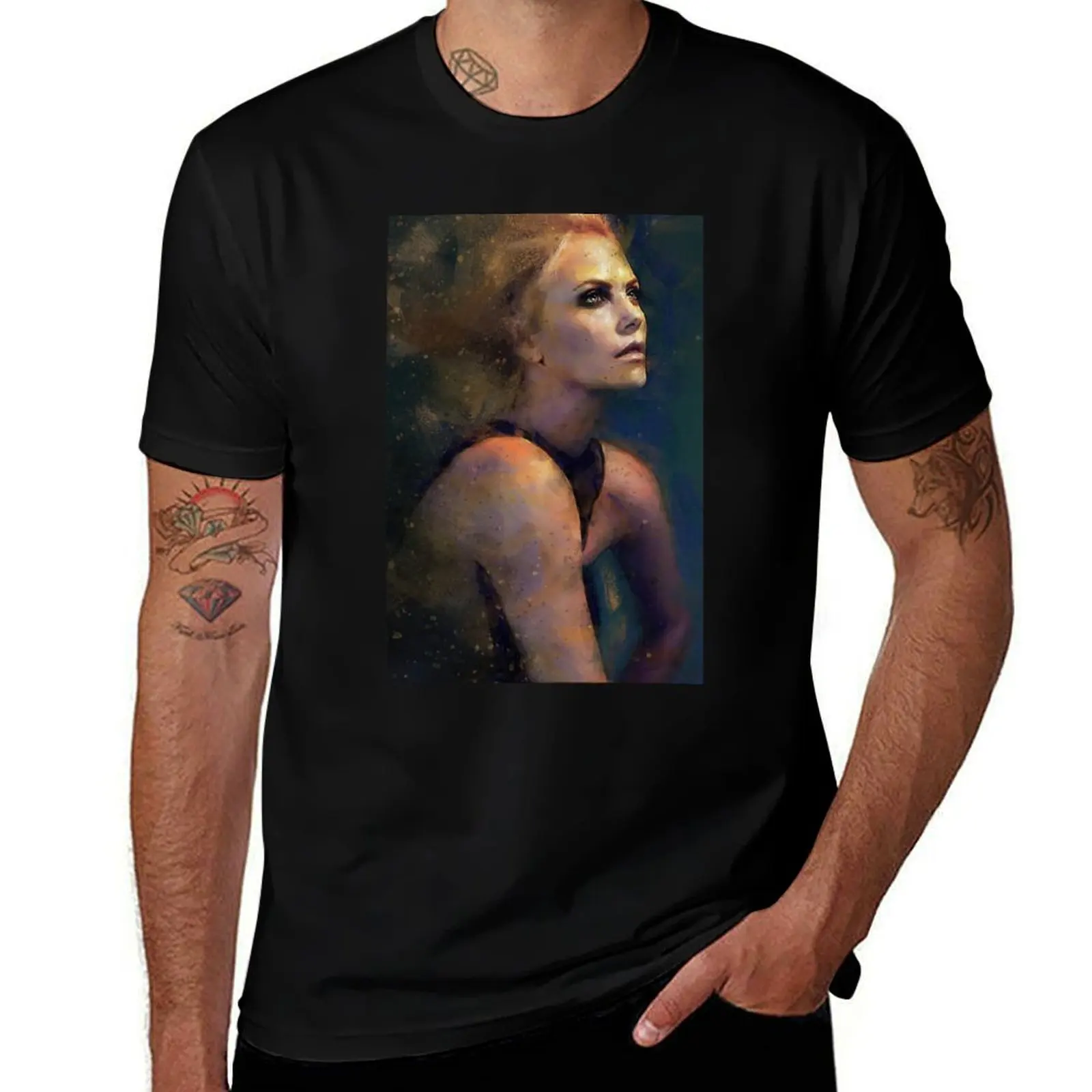 Fearless - Charlize T-Shirt Basic Solid Color Short Sleeve T-Shirt
