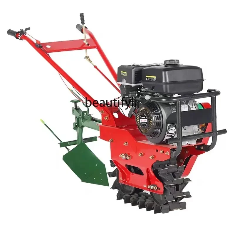 ss 83508 Horsepower Diesel Water-Cooled Track Mini-Tiller Small Plough Cultivator Multi-Functional Greenhouse Fertilization Seed