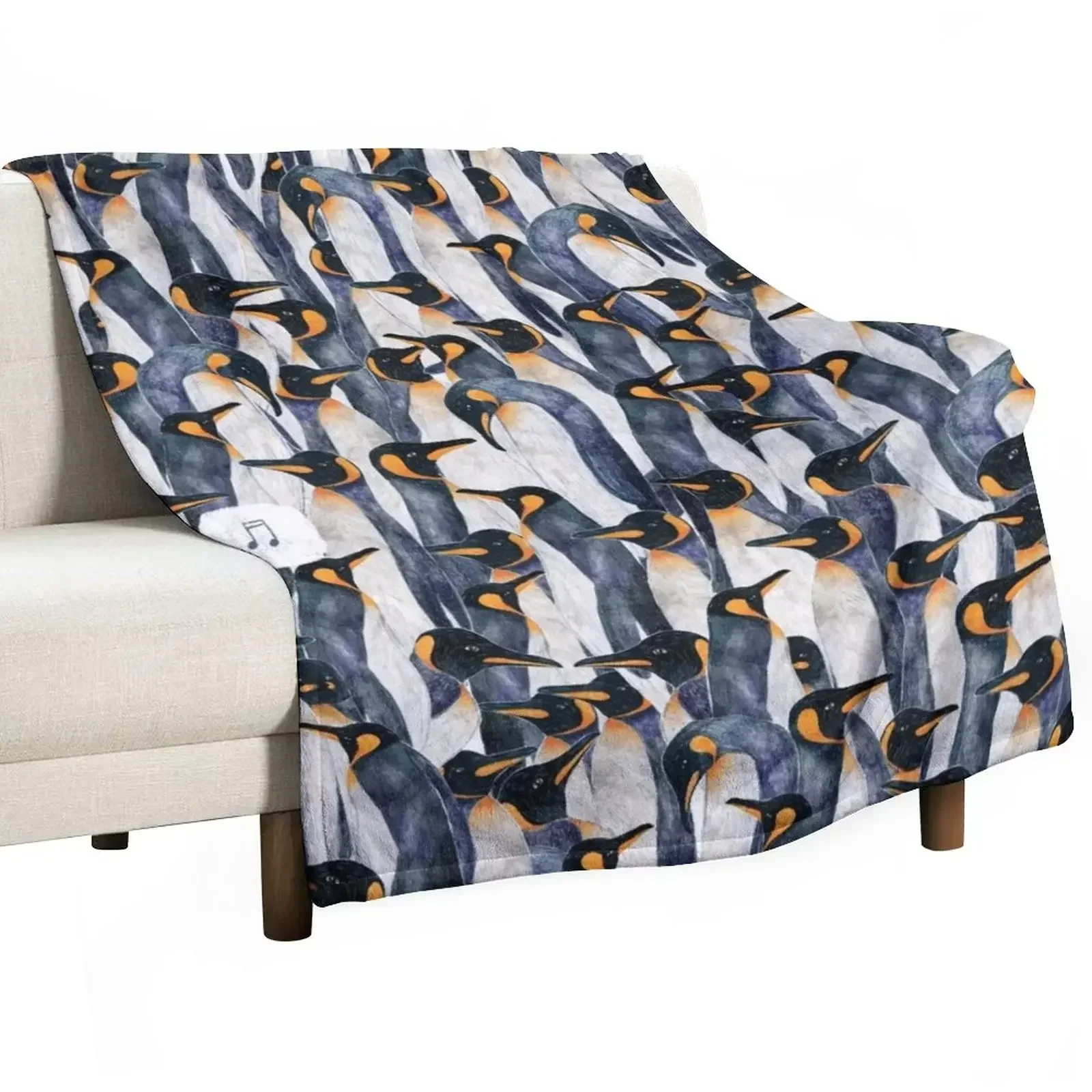 

Singing Penguin Throw Blanket Sofa Stuffeds Loose Flannels Blankets