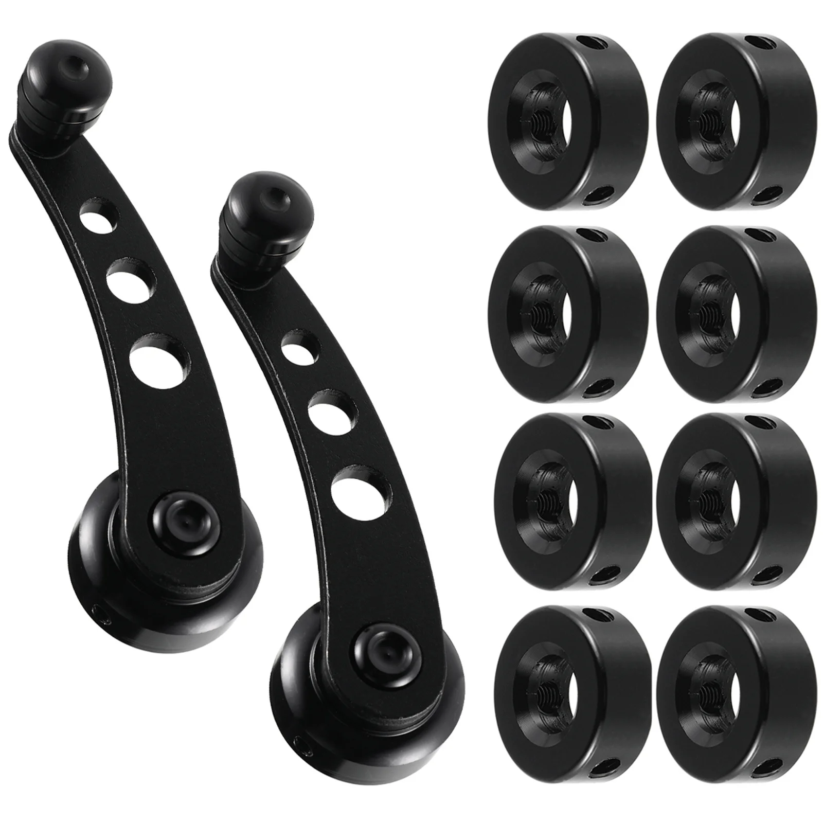 

1Set Car Window Shake Handle Aluminium Universal Mounting Clip Manual Crank Rocker Left Right Car Door Replacement Accessories