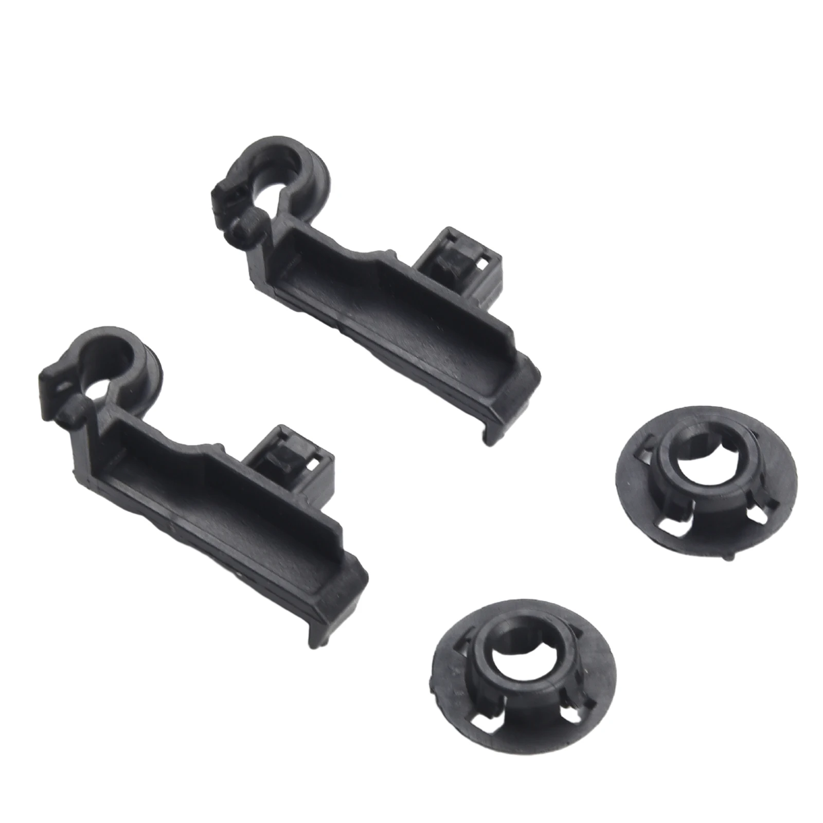 

Rod Clips Clips Stay Holder 2 Set Black Bonnet Car Hood Grommet Plastic Prop Replacement Practical High Quality