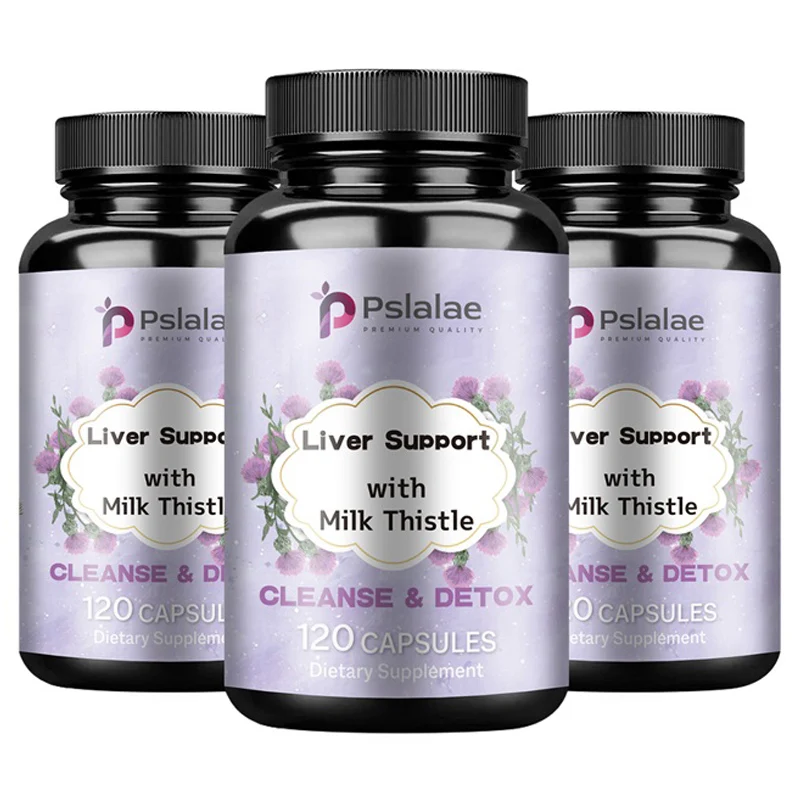 

Liver Support Supplement - with Milk Thistle, Dandelion Root - Liver Cleanse, Detox & Antioxidant Support