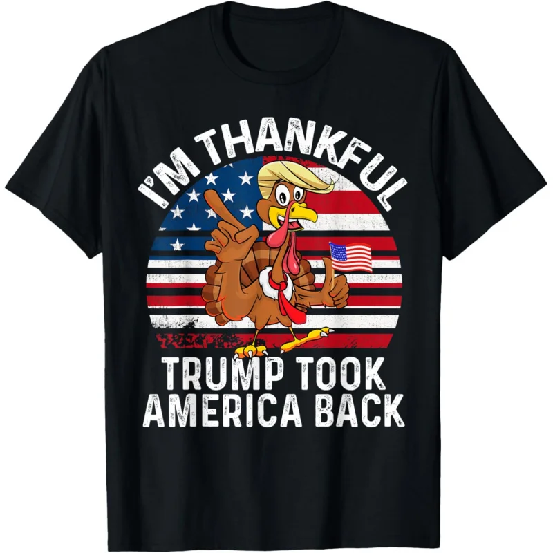 

Winner I'M THANKFUL Trump Won Took America Back Thanksgiving T-Shirt