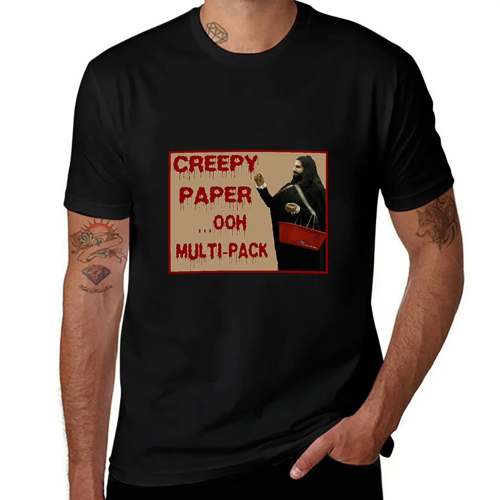

Creepy Paper Shirt T-Shirt man t shirt cotton high quality t shirt men 100% cotton luxury brand t custom print T-Shirt