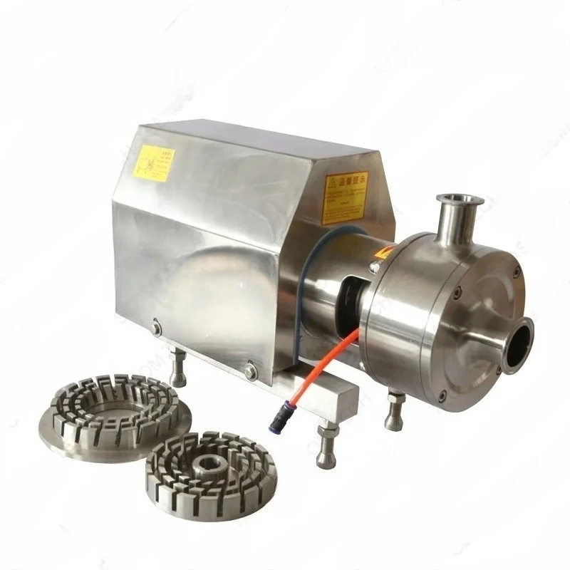 Vacuum Online Inline in Line Homogenizer Pump Emulsifier Emulsification High Shear Mixer