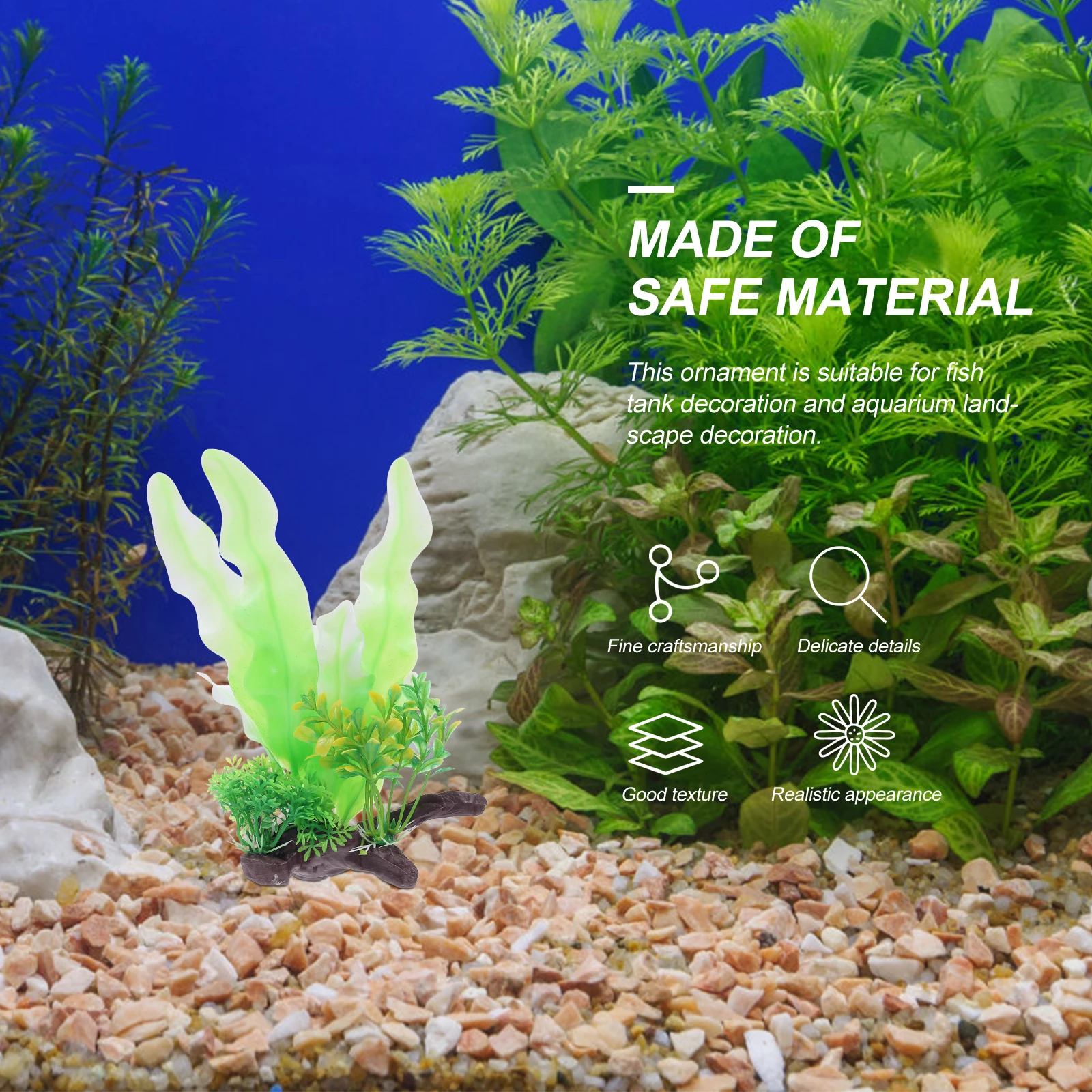 

Aquarium Artificial Water Plants Fish Tank Decoration Model Grass Simulation Faux