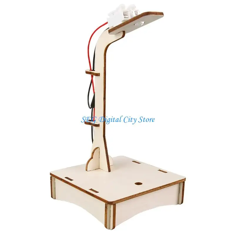 

U75B Handmade Wooden Intelligent Sound Sensing Table Light Assembly For School Lab