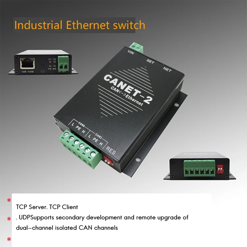 Analizator Top-Ethernet na magistralę CAN CANET-200T Obsługuje 2 nowy moduł CANET-2