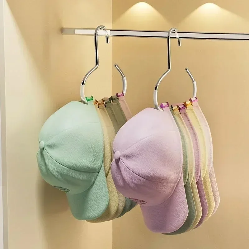 ที่แขวนหมวกทรงวงกลม 8 ช่อง สำหรับแขวนหมวกเบสบอล ผ้าพันคอ ผ้าขนหนู เนคไท ช่วยประหยัดพื้นที่ในตู้เสื้อผ้าและห้องนอน