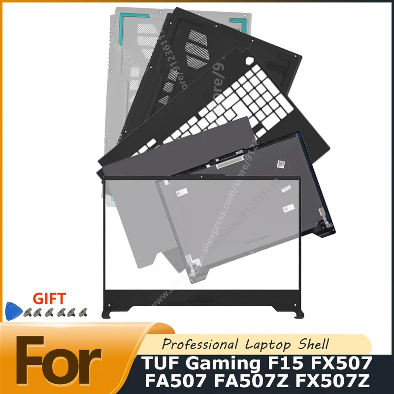 Replacement part for the Screen Back Cover Screen Bezel Palmrest Bottom New Laptop For TUF Gaming F15 FX507 FA507 FA507Z FX507Z