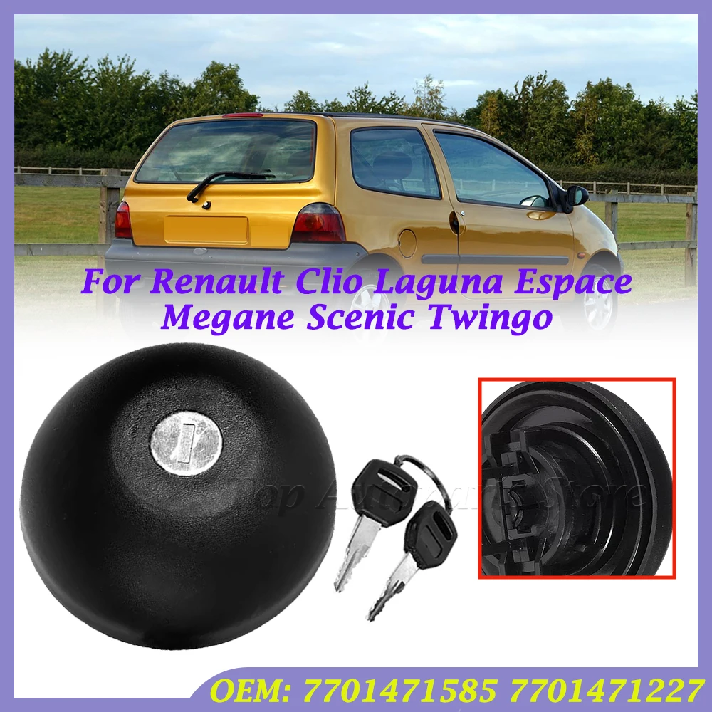 

Lock Petrol Fuel Tank Cap with 2 Keys For Renault Clio Laguna Espace Megane Scenic Twingo Car Accessories 7701471227 7701471585