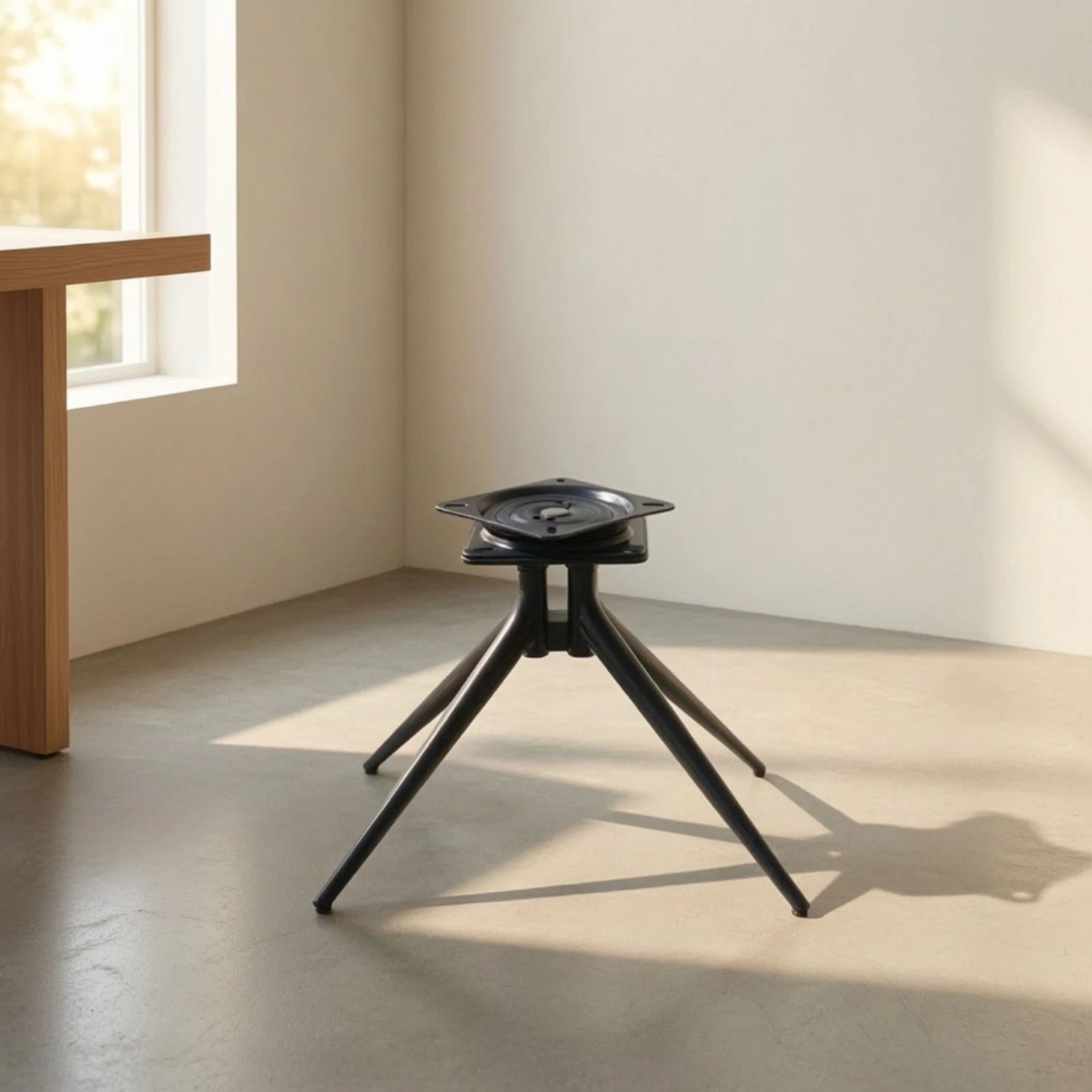 Swivel Chair Base Sturdy Chair Base with Legs Hardware Industrial Low-Height for DIYers, Furniture Restoration