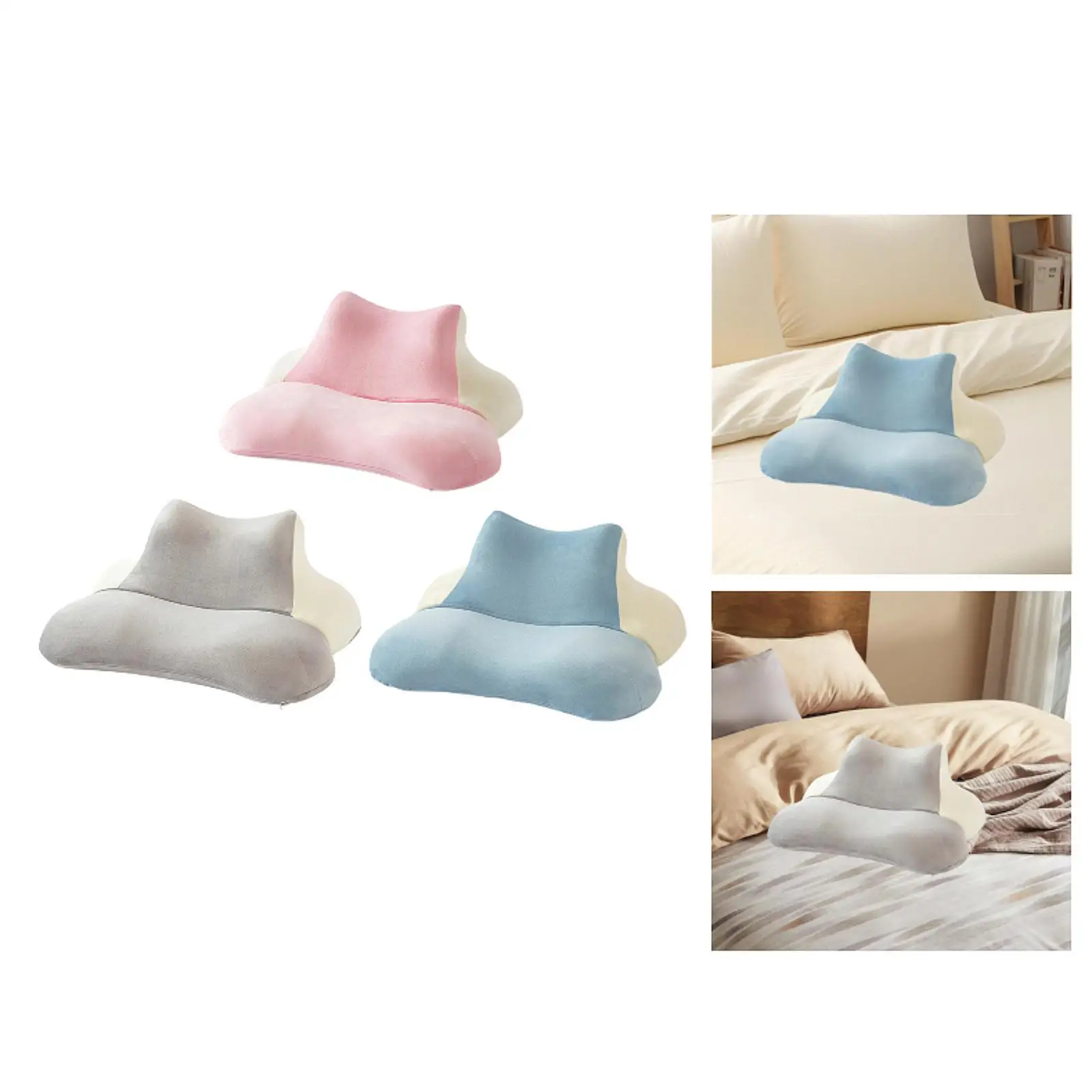 

Back Support Pillow Comfortable for Female Ergonomic Multifunctional for Home Office Bedrest Pillow Neck Pillow Sleeping Pillow