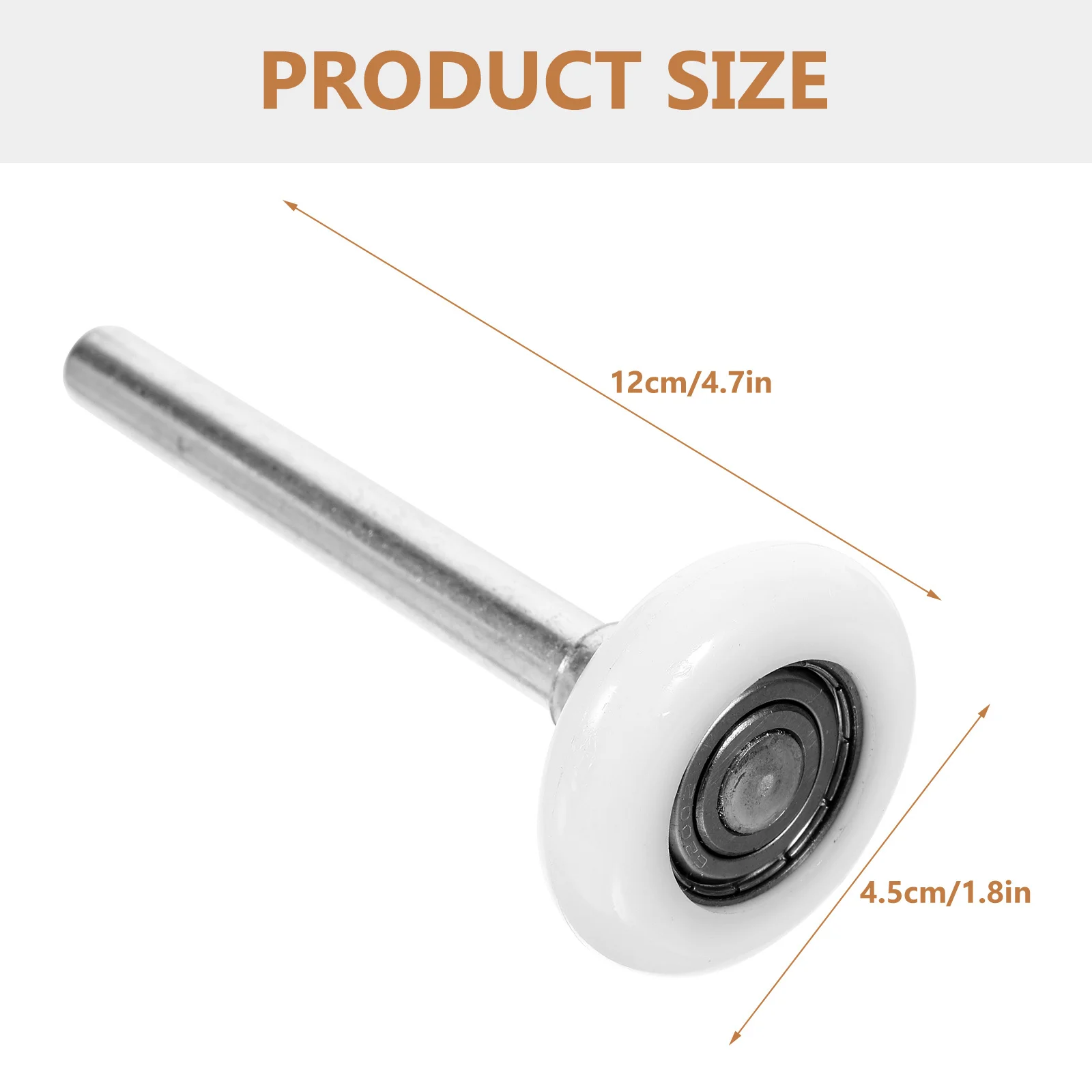 محامل كروية للباب بكرات باب المرآب 102 مم عجلات بديلة شديدة التحمل لأبواب المرآب محامل كروية من النايلون #4