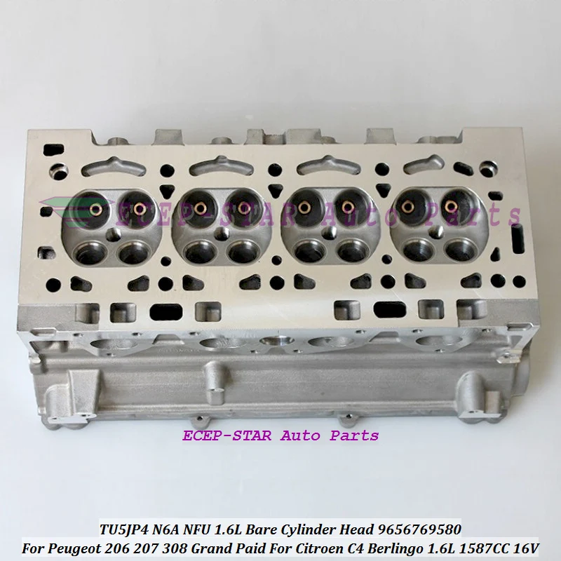 TU5JP4 N6A NFU 1.6L Bare Cylinder Head For Peugeot 206 207 308 Grand Paid For Citroen C4 Berlingo 1.6L 1587CC 16V 9656769580