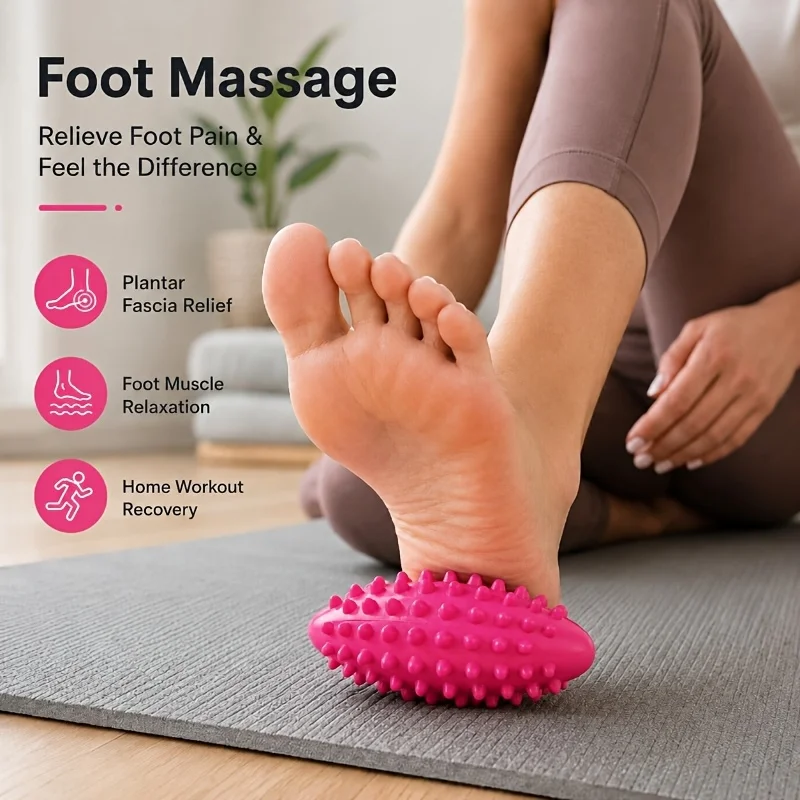 1A random color acupressure massage ball，Hard grip ball，Used for acupressure on hand and foot points、Fascia Release Fitness Exer - view 6
