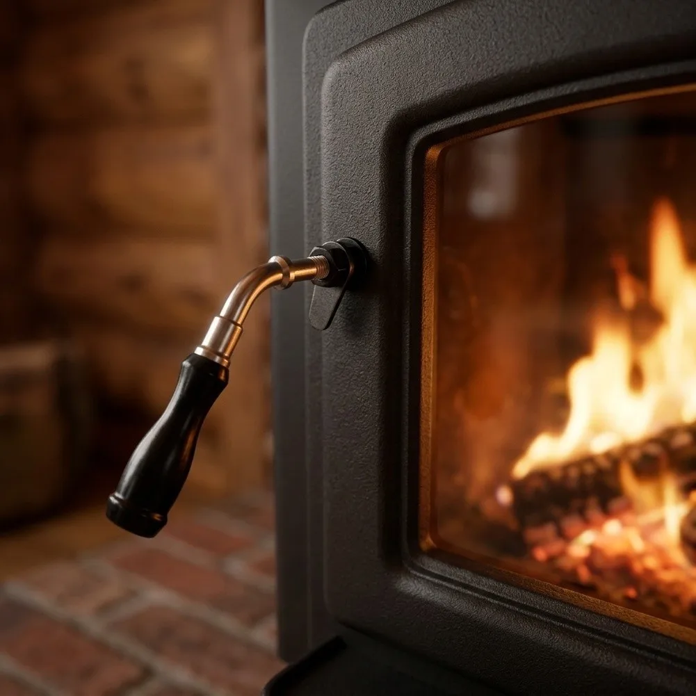 Replacement Handle Set Fireplace Handle Kit Secure Functionality Ergonomic Design Easy Installation Robust Materials