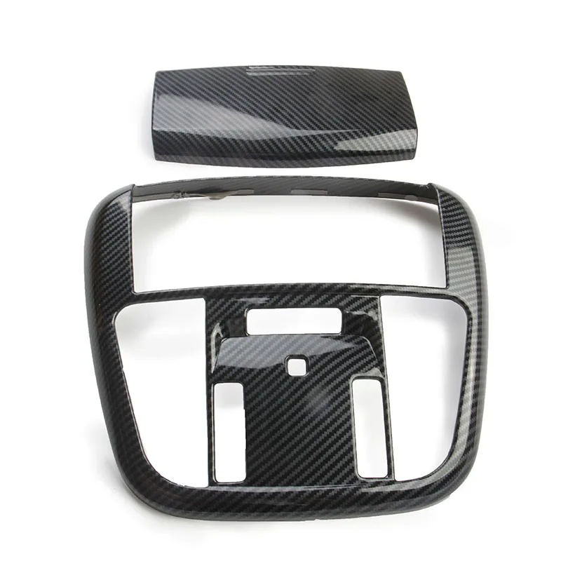 

2Pcs Carbon Fiber Roof Reading Light Lamp Cover Trim Kit for Dodge Charger
