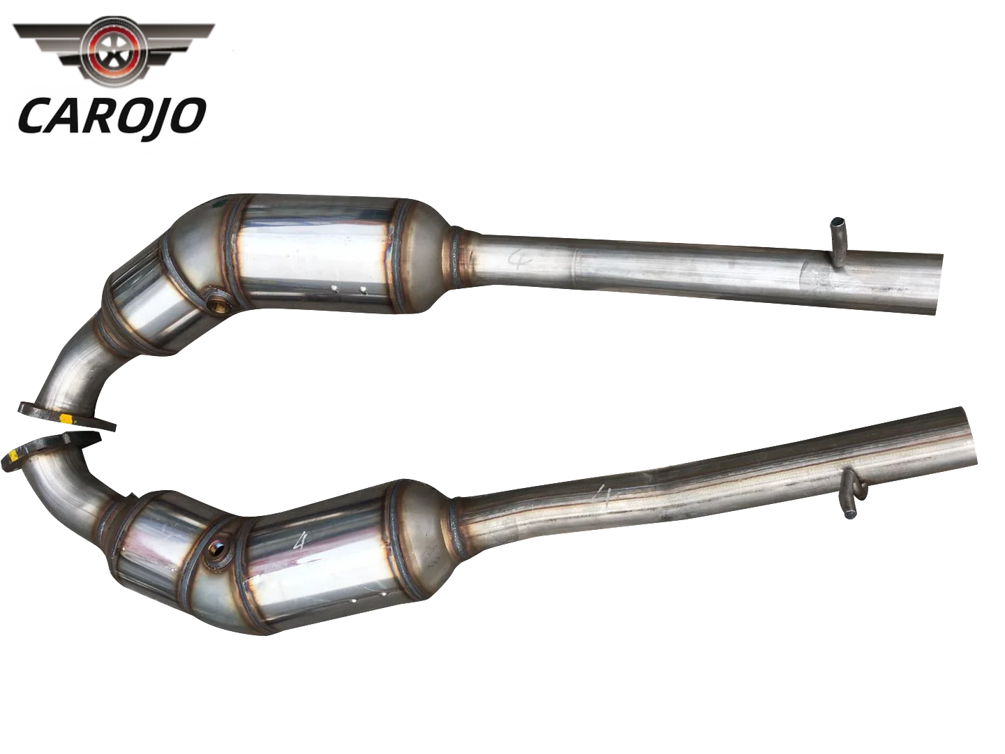 Pair Front Left+Right Catalytic Converter for Land Rover Range Rover HSE Supercharged 5.0L V8-Gas 10-12 OEM LR010933 LR010932