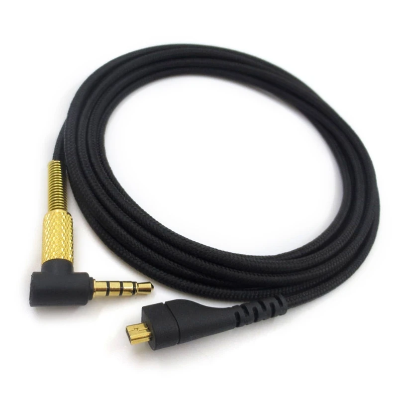 2024 New Replacement 3.5mm Nylon Gaming Headset Audio- Cable For Steelseries Arctis 3/5/7/Pro For Laptop 2m Long