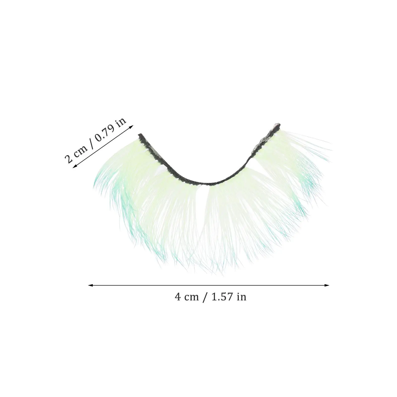 5Pairs Colorful False Eyelashes for Women Fluorescent Individual Lash Extensions Easy to Wear Natural Look for Dating Wedding