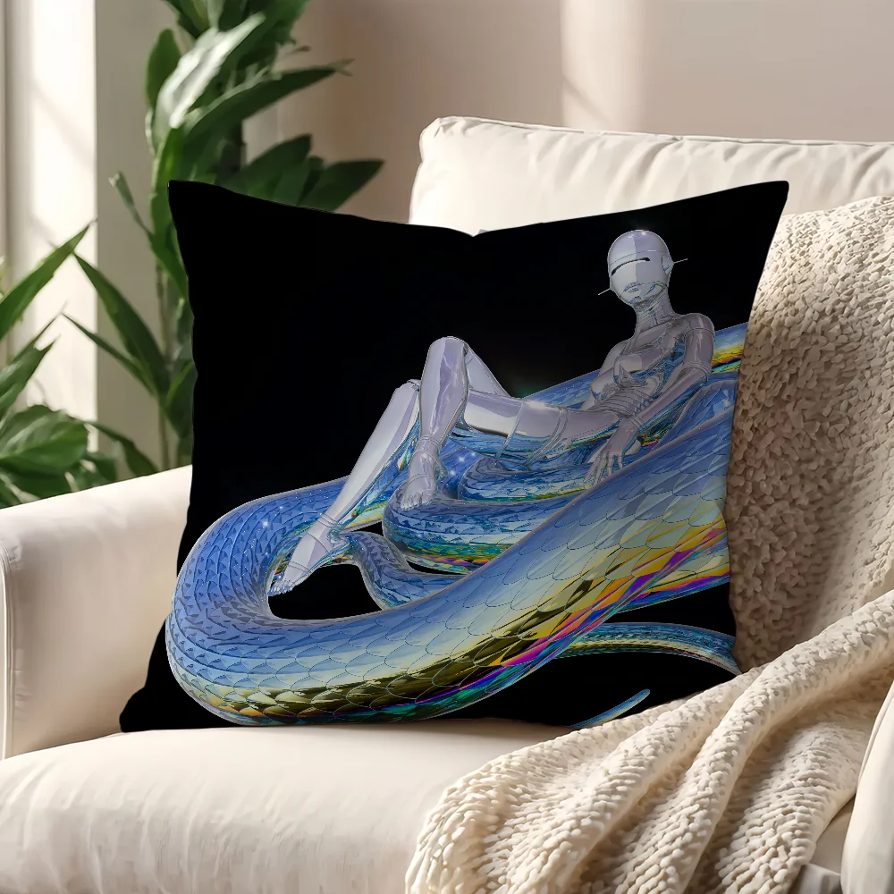S-Sorayamas Art H-Hajime Cool cushion cover Decoration Room Car Home Office Coffee Pillow Sofa Printing Nordic Simplicity Hit