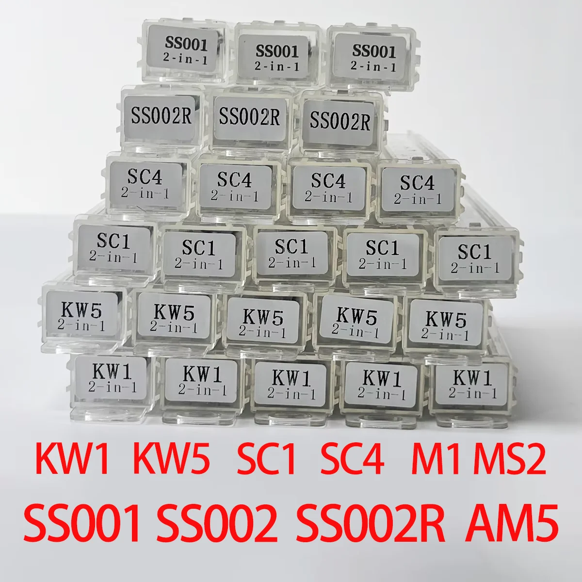 Lishi styles Tools SC1 SC4 KW1 AM5 KW5 M1 MS2 SS001  SS002 SS002R 2in1 locksmith tools