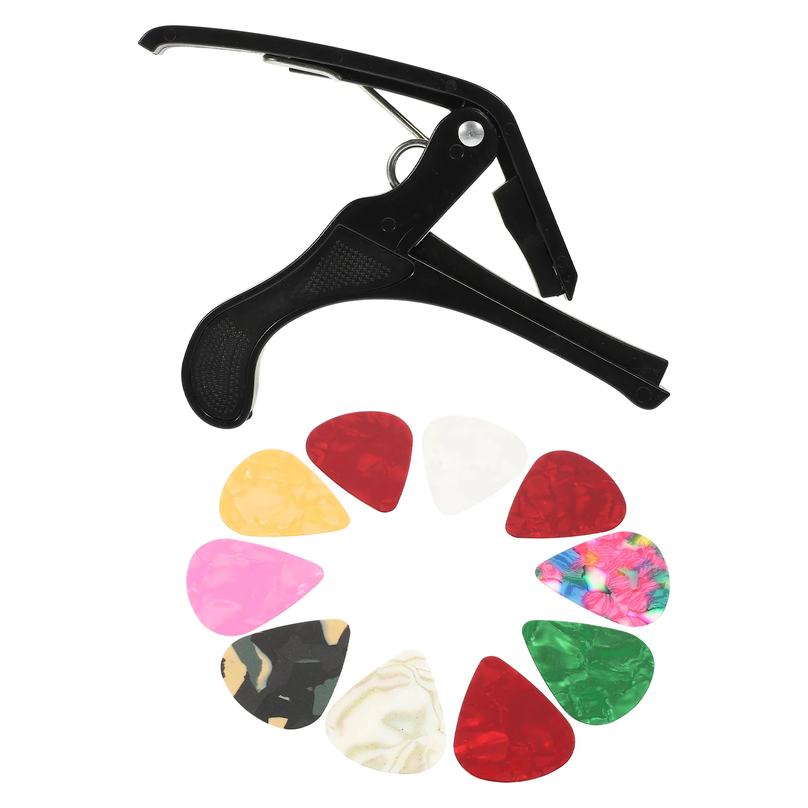 

1 set 1 Set Guitar Capo Pick Kit Portable Tone Modified Clamp For Classical Guitar Durable Sandhi Clip Multi-Function Accessory
