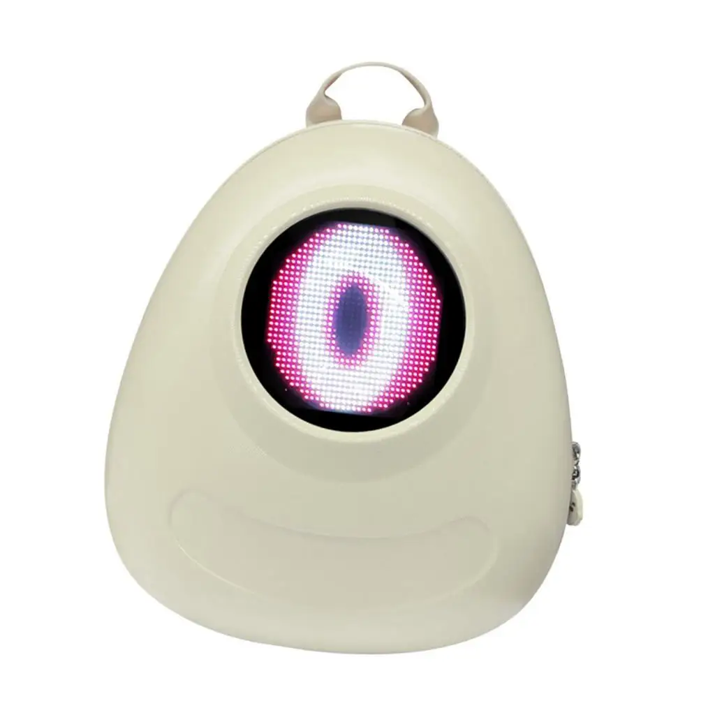Cute Cartoon Backpack, BT Connection Waterproof LED Display School Bags Travel