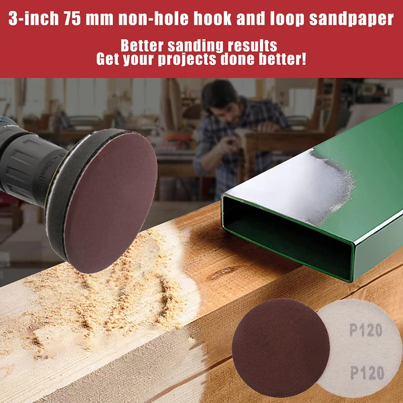 

3 дюйма 75 мм наждачная бумага деревообрабатывающий шлифовальный диск по металлу абразивный полировальный инструмент аксессуары 40-2000 зернистость абразивные шлифовальные диски
