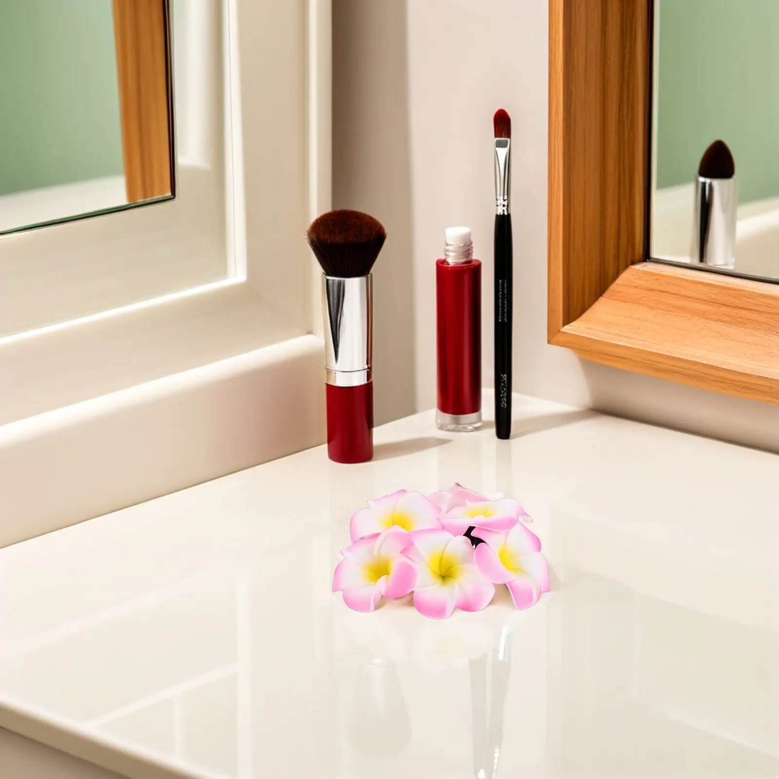 

Набор из 3 эластичных резинок для волос с цветами: имитация плюмерии, высокая эластичность, для свадеб, фестивалей и путешествий