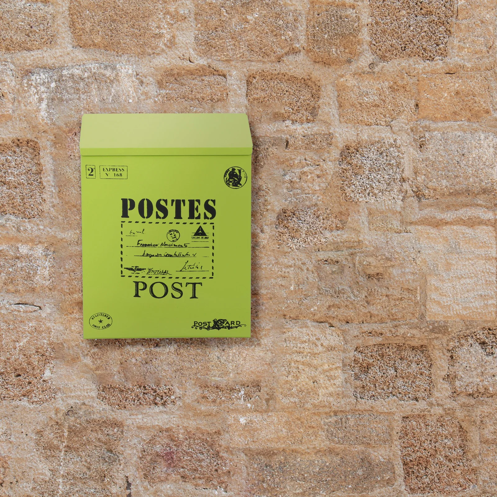 American Style European Mailbox Office Wall Mounted Locking Iron Boxes with Key