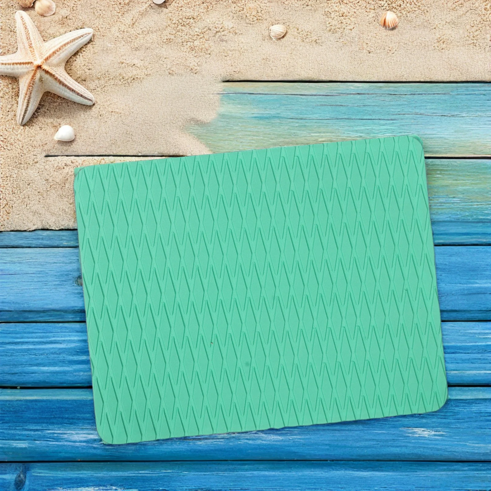 مجموعة واحدة من وسادة مقعد كاياك قابلة للنفخ غير قابلة للانزلاق، تعزز تجربة التجديف باللون الأخضر الفاتح