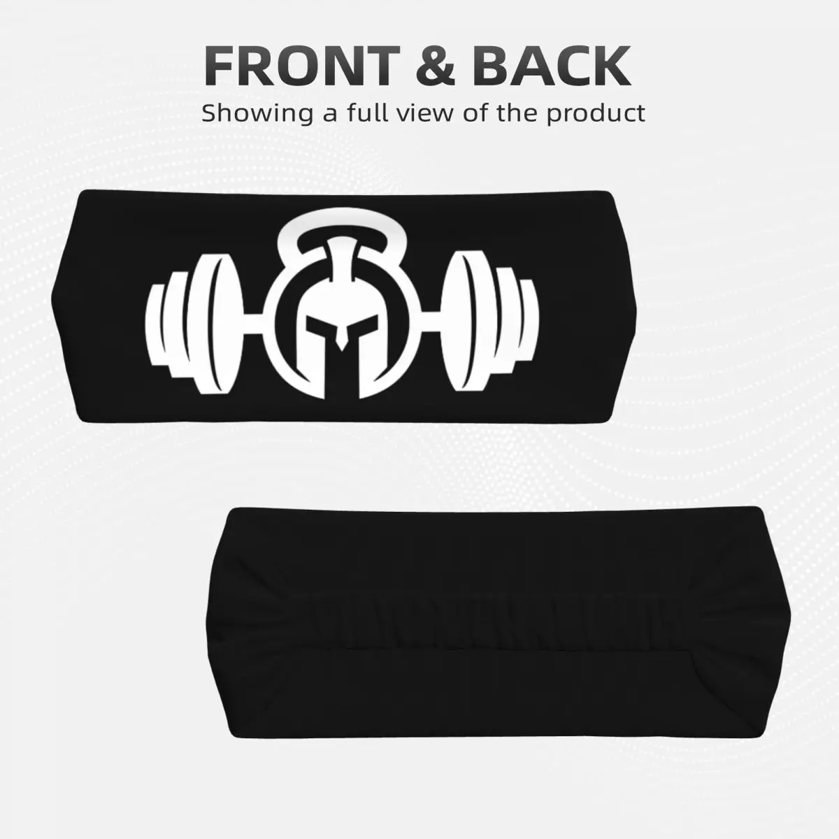 Custom Spartan Gym Logo Training Sweatbands Men Women Non Slip Quick Drying Bodybuilding Fitness Muscle Headband Running