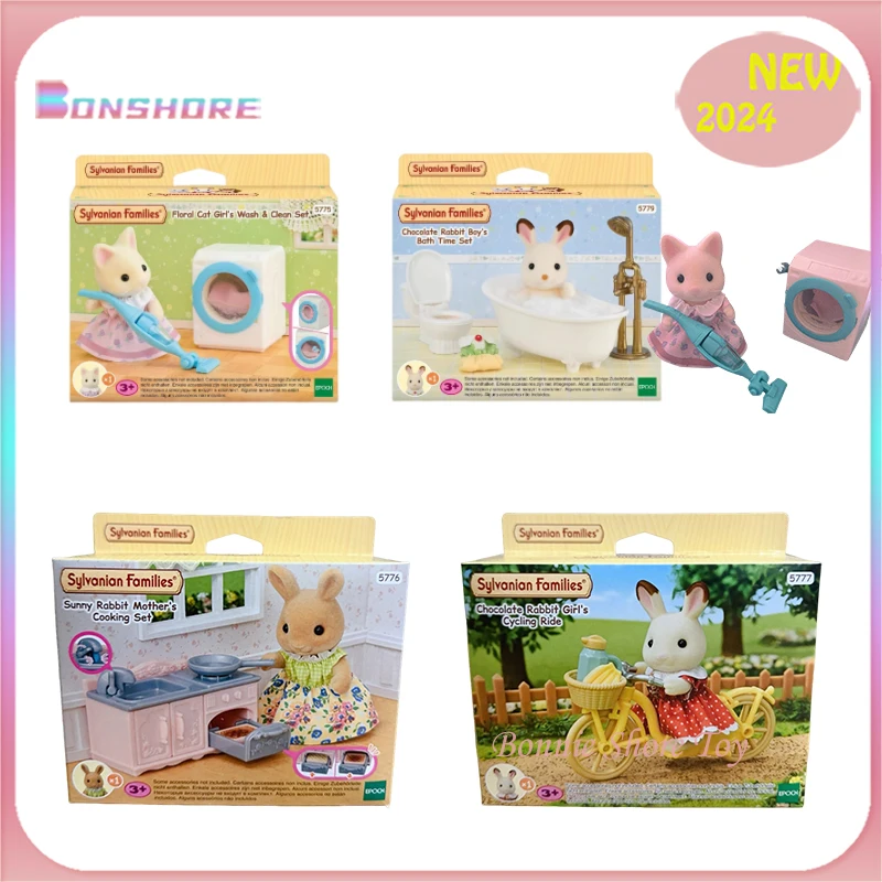 Sylvanian Families Children'S Play House Toys Kawaii Furniture Accessories Forest Family Room Ornaments Decoration Girls Gift