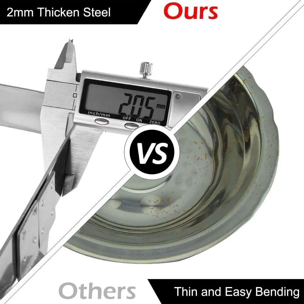 8 Qt 4 Pack Full Size Stainless Steel Chafing Dishes Buffet Set, NSF Silver Rectangular Catering Chafer Warmer Set