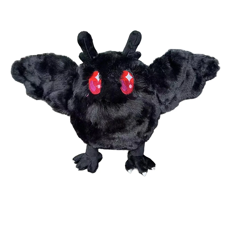 28cm Mothman Plush Toy Horror Mothman Plush Doll Cartoon Anime Soft Stuffed Holiday Doll Festival Peluches Toy Birthday Gift