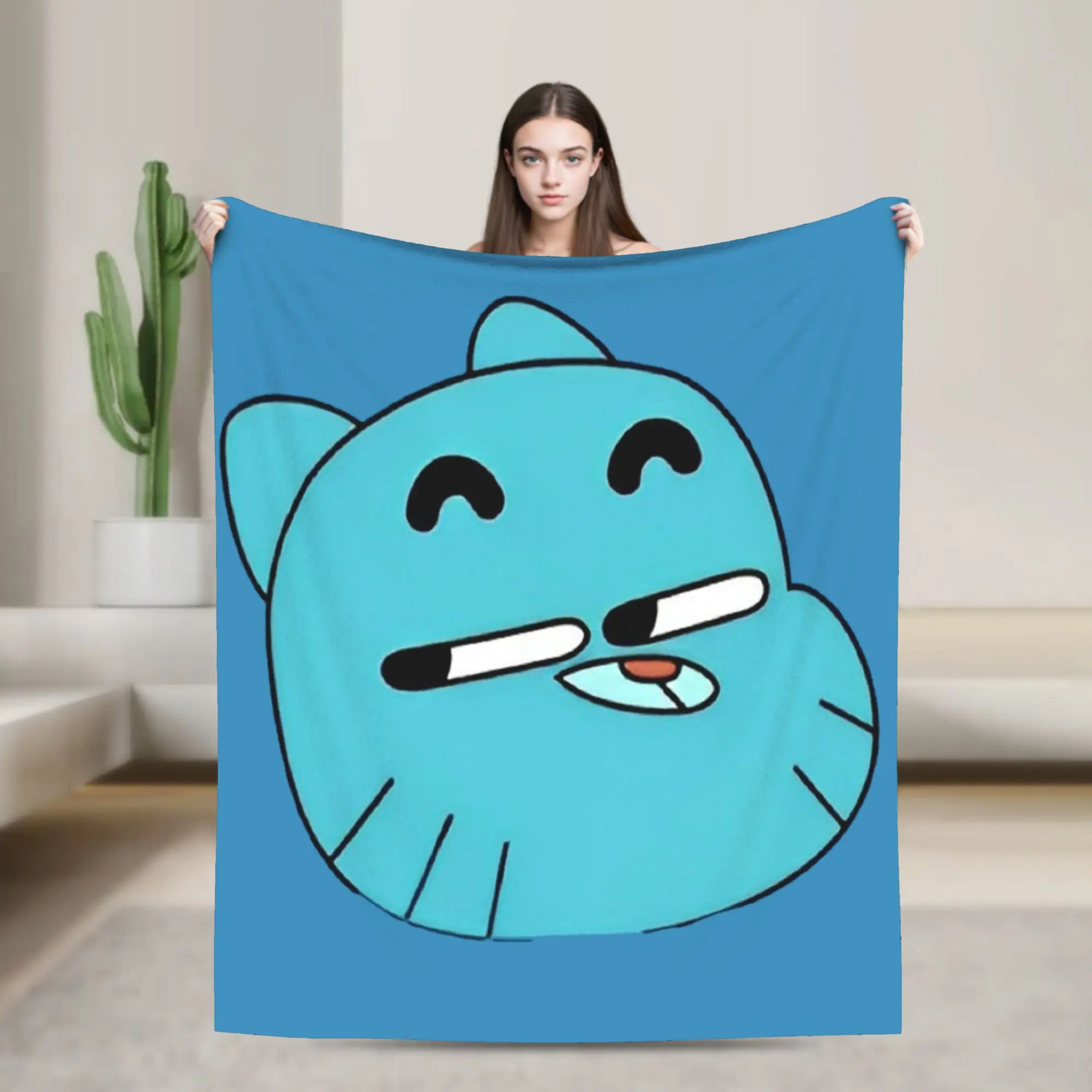 Gum Ball Watterson Amazing Cartoon Blankets Coral Fleece Plush Autumn World Of Multifunction Throw Blanket for Bed Bedspread