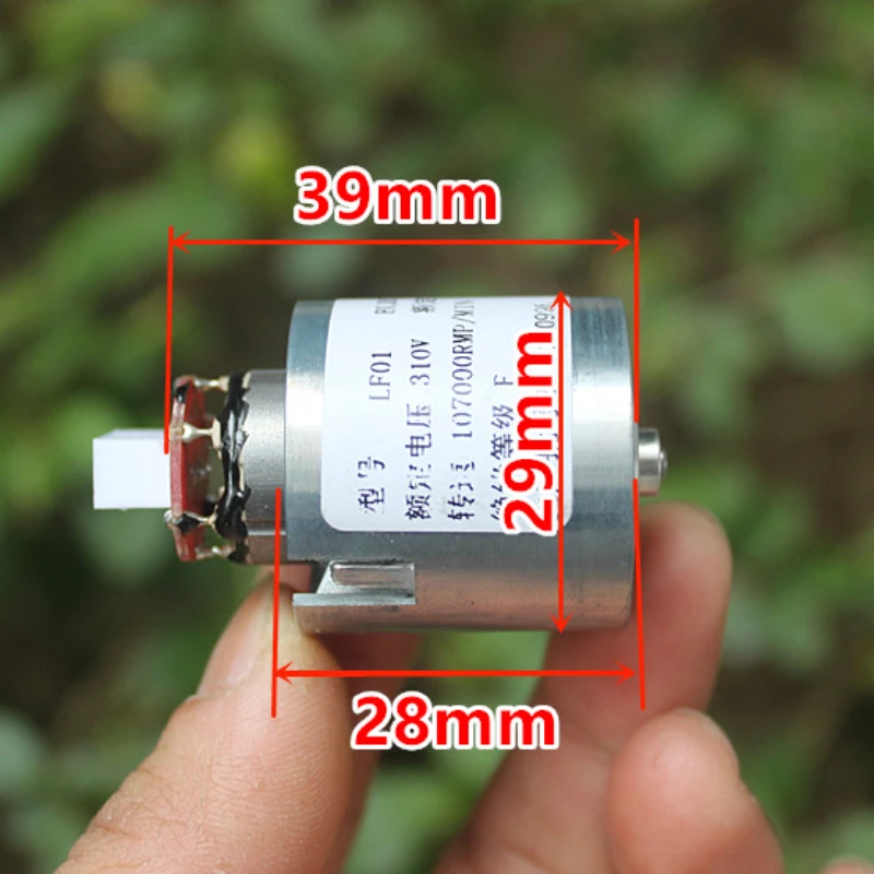 110000 RPM Micro Ventilador de duto sem escova Impulsor de alumínio Secador de cabelo Motor de ultra alta velocidade DC310V 100W