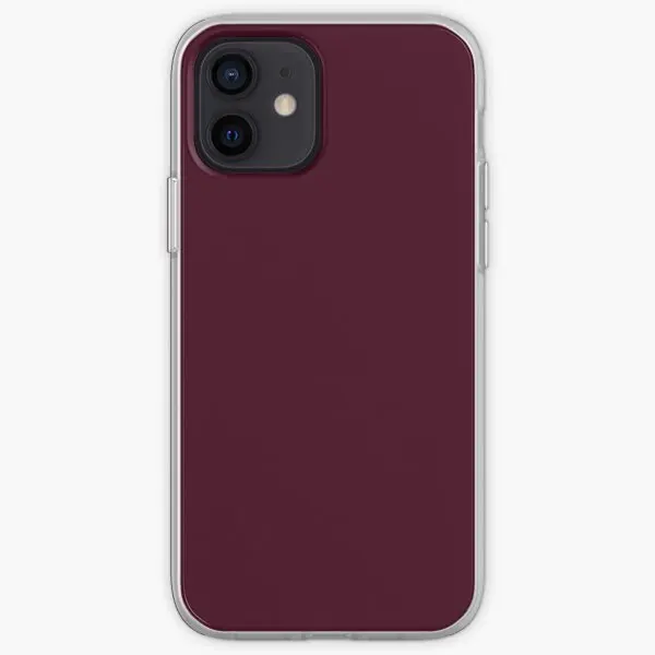 Solid Dark Burgundy Iphone Tough Case  Phone Case Customizable for iPhone 11 12 13 14 Pro Max Mini X XS XR Max 6 6S 7 8 Plus